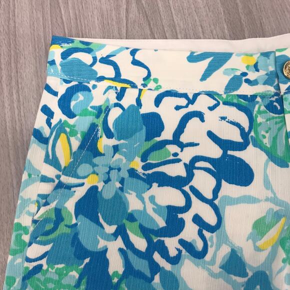 Lilly Pulitzer The Buttercup Shorts 0 Resort White in a Pinch 100% Cotton - Picture 3 of 10